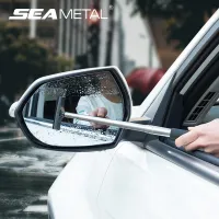 Portable Retractable Rear View Mirror Wiper Car Rearview Mirror Wiper Inside The Car Wipe Water Auto Glass Cleaning Tool