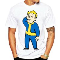 เสื้อยืดผ้าฝ้ายพิมพ์ลาย Fallout 4 Vault Boy เสื้อยืดแขนสั้น คอกลม พิมพ์ลายการ์ตูน สีขาว สไตล์ฮาราจูกุ สําหรับผู้หญิง  LML4