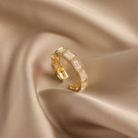 S925เปลือกแหวนกุหลาบทองหรูหราและแฟชั่นแหวนปรับขนาดได้ Superior คุณภาพ Inlay เจาะแหวนผู้หญิง/คนรักแหวนแหวน