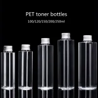 Wholesale 100/120/150/200/250mlClear Plastic Bottles With Screw Cap PET Cosmetic Container Hydrosol/Toner Plastic Bottle Travel Size Bottles Container