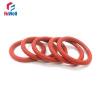 10 Pcs Silikon Merah O Ring Seal 5.7 Mm Ketebalan dari 30 Mm-110 Mm Oring Seal dengan Baik elastisitas VMQ O Ringen Segel Gasket Washer