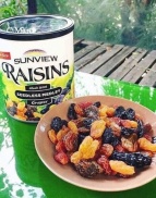 NHO KHÔ MỸ SUNVIEW RAISINS HỘP 425GR LOẠI THẬP CẨM DINH DƯỠNG