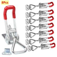 2/4/8 pcs Adjustable Toolbox Case Metal Toggle Latch Catch Clasp Quick Release Clamp Anti-Slip Push Pull Toggle Clamp Tools