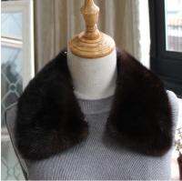 Harppihop ผ้าพันคอขนสัตว์ Mink แท้ Man อุปกรณ์เสริมเสื้อผ้า Natural Marten Fur Jacket Collar Man Coat Collar ผ้าพันคอ55cmX13