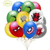 Toystoryshopสุ่ม20ชิ้น/แพ็ค12นิ้วAvengersBalloonsชุดSpiderMans Hulks CaptainAmericaลูกโป่งลาเท็กซ์วันเกิดของตกแต่งงานปาร์ตี้อุปกรณ์ของขวัญสำหรับเด็ก