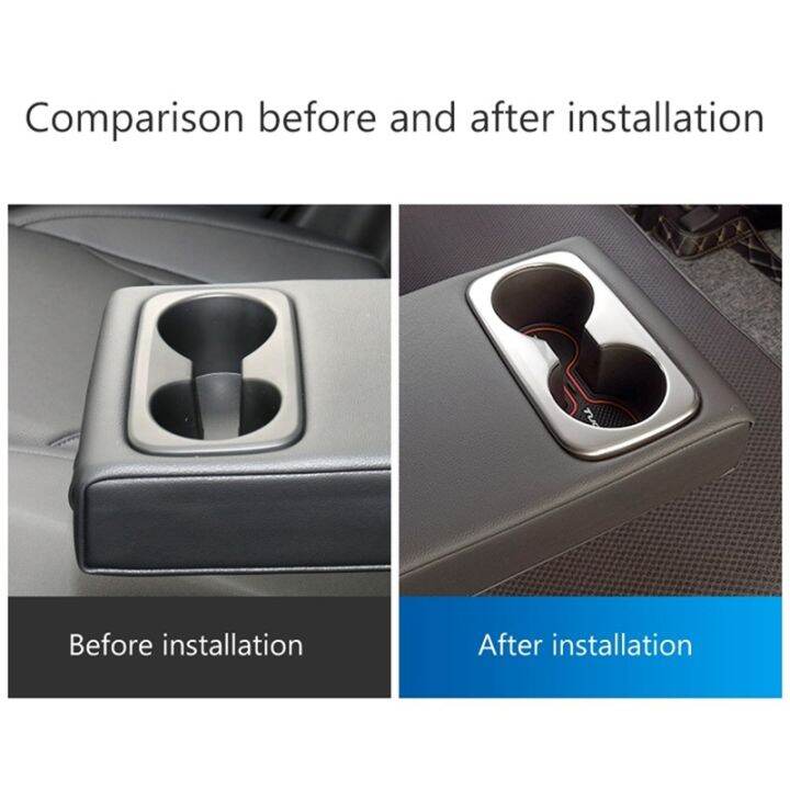 Car Rear Seat Water Cup Holder Trim Frame for Hyundai Tucson NX4 2021