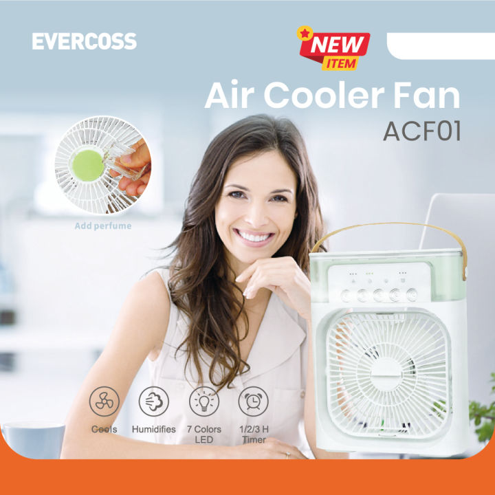 Air Cooler Fan AC Mini ACF01 Pendingin Ruangan Humidifier Lazada