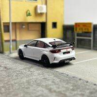 Honda Civic Type-R Champion การหล่อแบบคู่1:64สเกลจำลองรถโลหะผสมจำลองแบบสถิตของตกแต่งคอลเลกชันสำหรับผู้ใหญ่