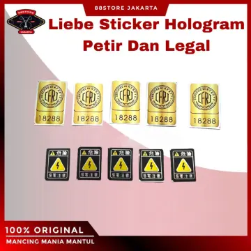 Sticker Mancing Mania Hologram Cutting Brand Pancing Brand Mancing Sticker  Murah Bagus