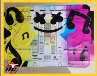 Skin cover dj for DDJ-SR2 ลายมาร์ชเมลโล่ สติกเกอร์ติดเครื่องDJ ลายมาร์ชเมลโล่  สำหรับเครื่องเล่นDJ รุ่น DDJ-SR2 สติกเกอร์