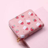 Card Holder Strawberry Print Wallet Coin Girl Wallet Female Small Wallet Women Wallet Cartoon Wallet Cute Wallet