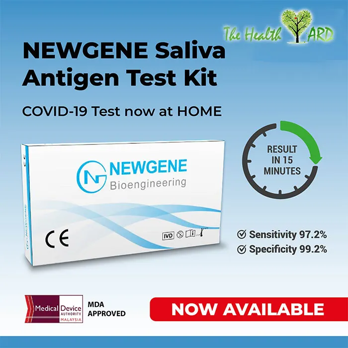 NEWGENE COVID 19 Home Self Test Rapid Antigen Kit (RTK) (Sputum/Saliva ...