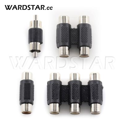 1/5Pcs Dual RCA Female To Female Jack Plug Connector Male To Male Adapter CCTV Connector Video Audio Adapter
