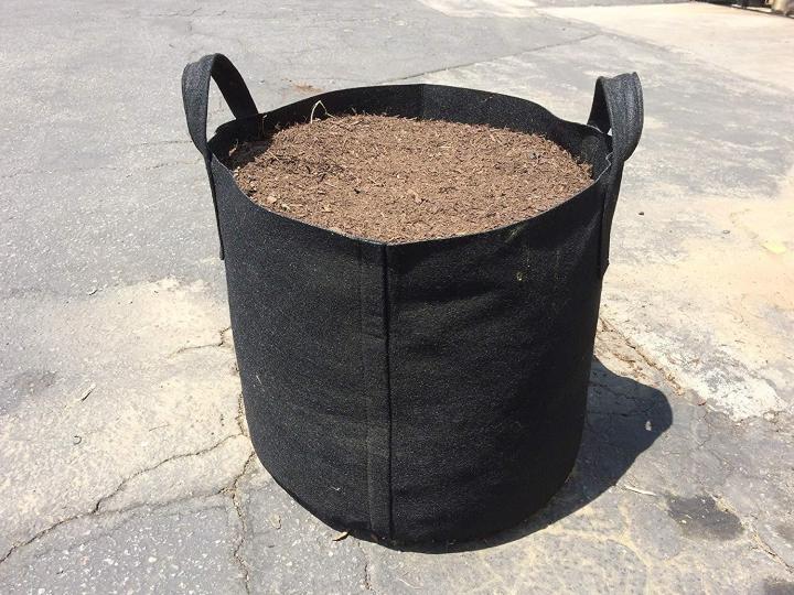 แพ็ค-10-ถุงปลูกต้นไม้แบบผ้า-ขนาด-10แกลลอน-สูง-40ซม-smart-grow-bag-10-gallon-fabric-pot