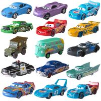 รถยนต์ดิสนีย์พิกซาร์ของเล่น2ชิ้น Lightning McQueen Jackson Storm Mack ลุงรถบรรทุก1:55รถโมเดล Diecast ของขวัญวันเกิดเด็กของเล่น2ชิ้น