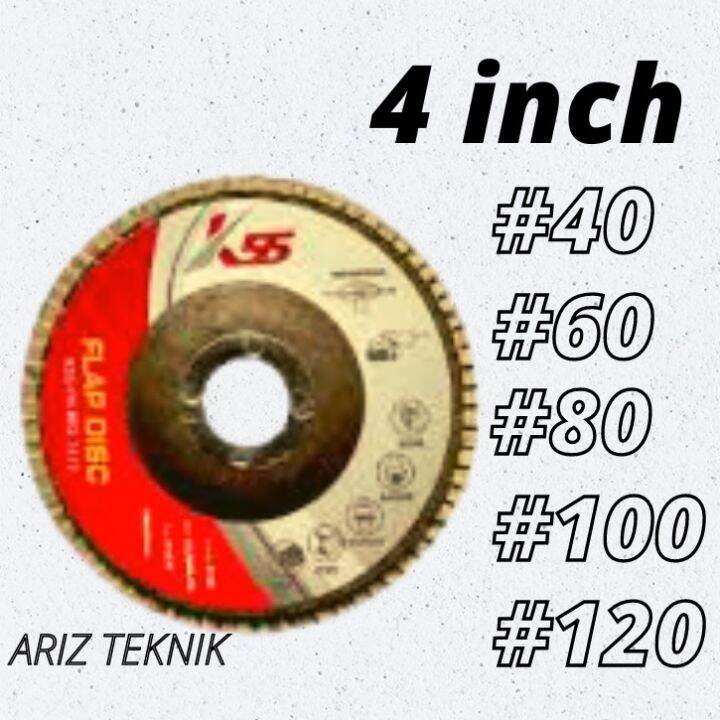 Amplas Susun Amplas Besi Tumpuk 4 inch Flap Disc Kayu 100mm Lazada Indonesia
