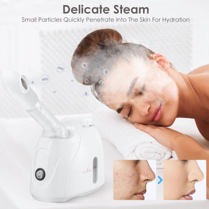 Face Steamer Warm Mist Humidifier, Facial Steamer with Extendable Arm