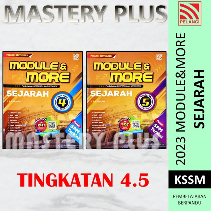 BUKU AKTIVITI 2023 : MODULE&MORE SEJARAH TINGKATAN 4 & 5 KSSM ...