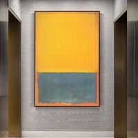 Mark Rothko โปสเตอร์นามธรรมพิมพ์ผ้าใบวาดภาพภาพวาดน้ำมันดั้งเดิมศิลปะบนผนังรูปภาพสำหรับห้องนั่งเล่นตกแต่งบ้าน1ชิ้นภายในกรอบไม้หรือไร้กรอบ (หรือกรอบอะลูมินัมอัลลอยสีดำ)