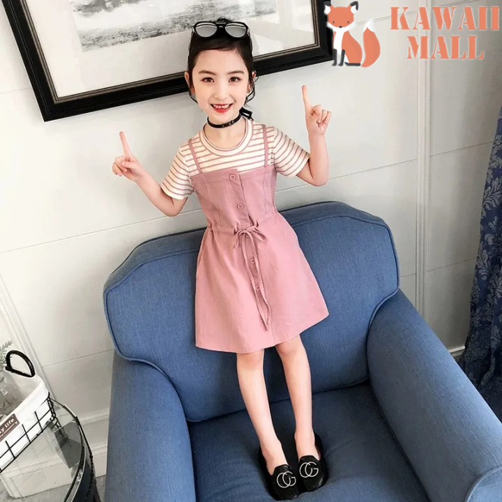 adviicd Kawaii Accessories for Outfits Toddler Girls Summer Clothes Outfit  Twist Wrap Short-Sleeve Tops with Tropical Tie Front Shorts 2-Piece Kids