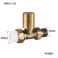 วาล์วตรงประเภท DAutomatic วาล์วควบคุมอุณหภูมิความร้อนชั้น20มม. ทองเหลือง Thermostatic หม้อน้ำ