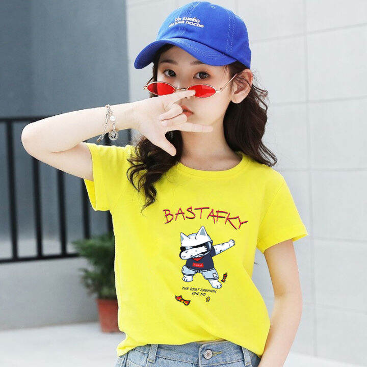 พร้อมส่ง-เสื้อเด็กแขนสั่ง-ผ้านุ่นใส้สบายฯใส่เทียกออกกำลังกายได้ทั้งเด็กชายและหญิง-h21