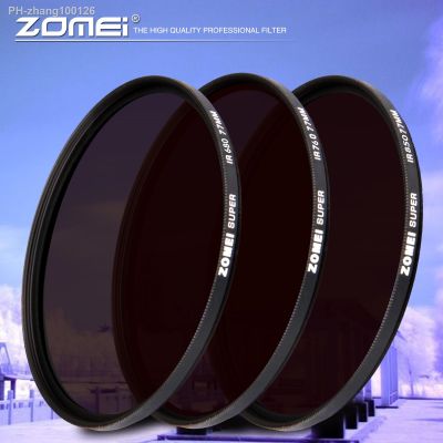 Zomei Infrared IR filter 680nm 720nm 760nm 850nm 950nm IR filter 37mm 49mm 52mm 58mm 67mm 72mm 82mm for SLR DSLR camera lens