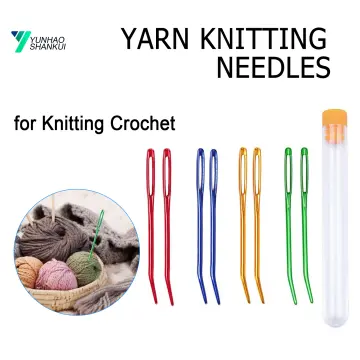 Yarn Needles Tapestry Needle,Yarn Needle Darning Needle Large Eye,Bent  Tapestry Needles for Crochet 