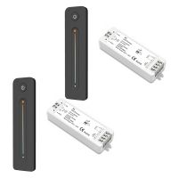 2X LED Dimmer 12V 5V 24V 36V 8A PWM Wireless RF Switch with 2.4G Brightness Contact Remote for Led Single Color Strip