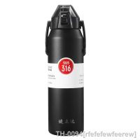 ﺴ▩✣ rfefefewfeerew Grande Capacidade 316 Aço Inoxidável Frasco de Vácuo com Palha Perfeito para Esportes Ar Livre e Viagem Garrafa De Água