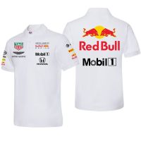 New Style Ready Stock F1 Racing Suit Summer Red Bull Mercedes-Benz Team Short-Sleeved polo Shirt Mens Sports Quick-Drying Breathable