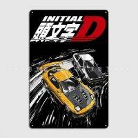 Initial D ป้ายโลหะครัวโรงภาพยนตร์สร้างโปสเตอร์สำหรับเซ็นโล่ดีบุก