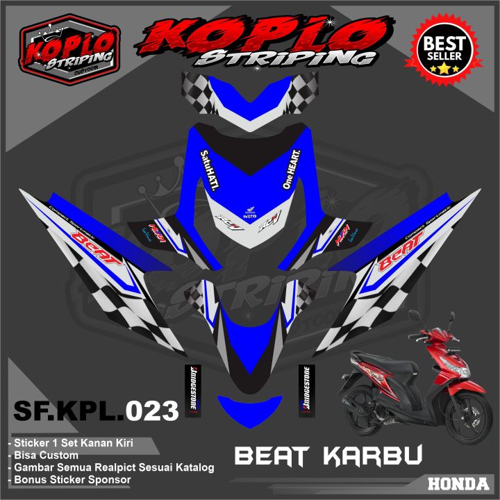 Stiker Decal Full Body Motor Honda Beat Karbu - Sticker Decal Full Body ...