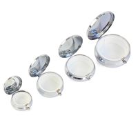 【hot】♀⊕  Circular Metal Three Medicine  Pill Small Detachable Dropping Gel Jewelry Storage