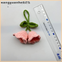 [WYH Store] COD 1PC handmade Flower ถักพวงกุญแจผู้หญิงโครเชต์ดอกไม้ใบกระเป๋าจี้