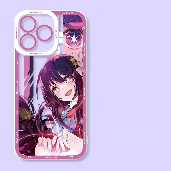 เคสมือถือสำหรับ-iphone-6-7-8-6p-7p-8p-se-14-pro-max-plus-เคสนิ่มกันกระแทก-anime-oshinoko-hoshino-ai-akuamarin-rubii-arima-kana-tpu-ป้องกันกล้องถ่ายภาพโปร่งใส