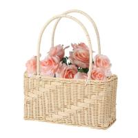 Wedding Basket Hand Woven Flower Basket Wedding Decor Organization Basket For Party Living Room Wedding Balcony Holiday Party justifiable