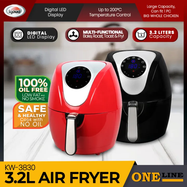 ONELINE Kyowa (KW3830)1300 Watts Digital Air Fryer 3.2Liters Lazada PH