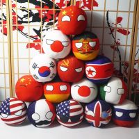 【CW】 Polandball Plush Doll Countryball USSR USA FRANCE RUSSIA UK JAPAN GERMANY CANANDA ITALY Country Ball Toy Plush Pendant 9-20cm