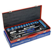 Bộ tuýp 24 chi tiết 1 2 inch 8-32mm King Tools - Bộ khẩu vặn ốc sửa xe