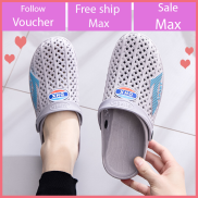 Giày sục nam nhựa quai hậu thể thao siêu nhẹ êm chân lỗ thoáng khí đi biển