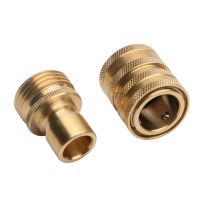 1Set America NPT 3/4" Thread Quick Connector Water Gun Garden Irrigation Water Gun Hose Adapter USA  Quick Coupling Watering Systems  Garden Hoses