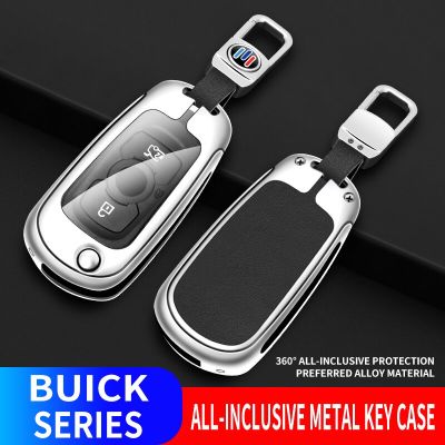 Zinc Alloy Leather Car Key Cover For Opel Vauxhall Astra K Corsa E For Buick VERANO ENCORE GX GL6 2019 2020 2018 Accessories