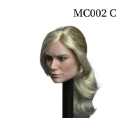 16ขนาดหัวแกะสลัก MC002 Brie Larson ทหารหญิง Star รุ่น PVC ผม Curly 12นิ้วยาว Action Figure Body ตุ๊กตา