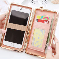 Purse wallet female famous nd card holders cellphone pocket gifts for women money bag clutch with wrist strap good quality