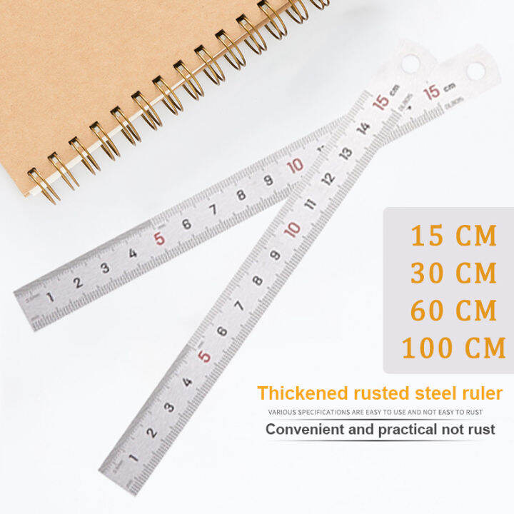 Stainless Steel Ruler METAL RULER Drawing Measurement 6