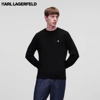 KARL LAGERFELD - KARL IKONIK MERINO WOOL SWEATER 230M2000 เสื้อกันหนาวไหมพรม