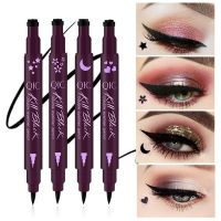 5 Kind Liquid Waterproof Eyeliner Stamp Pencil Double Head Eye Liner Pen Easy To Wear Quick dry Eye Makeup Black Eyeliner Marker