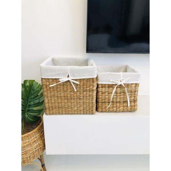 Native basket organizer w/ cloth lining Lazada PH