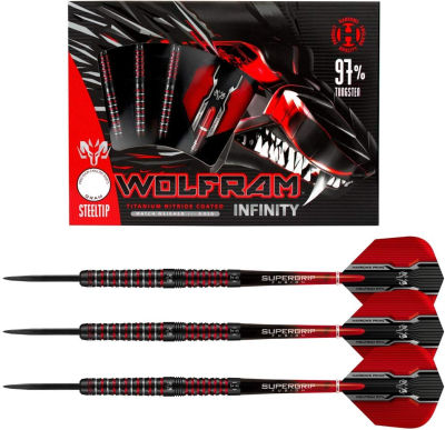 Harrows Wolfram Infinity 97% Tungsten Steel Tip Darts 22.0 Grams